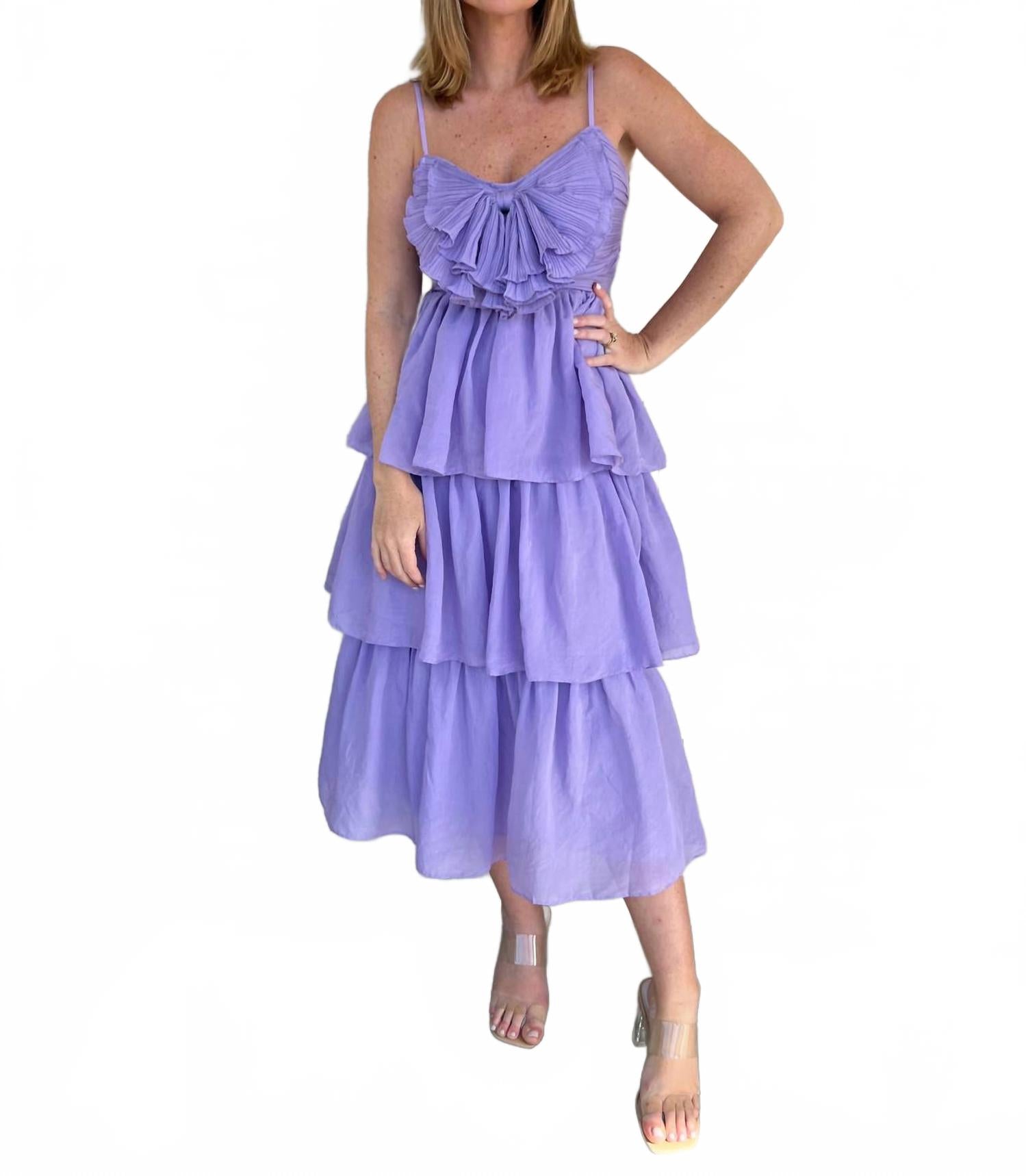 Melody миди-платье без рукавов в сиреневом цвете Sofie the Label
Melody миди-платье без рукавов в сиреневом цвете Sofie the Label