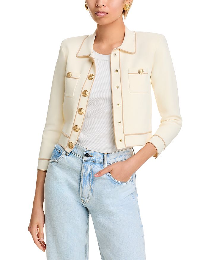 Неокардиган укороченный L'AGENCE, коричневый/бежевый
Неокардиган укороченный L'AGENCE, коричневый/бежевый