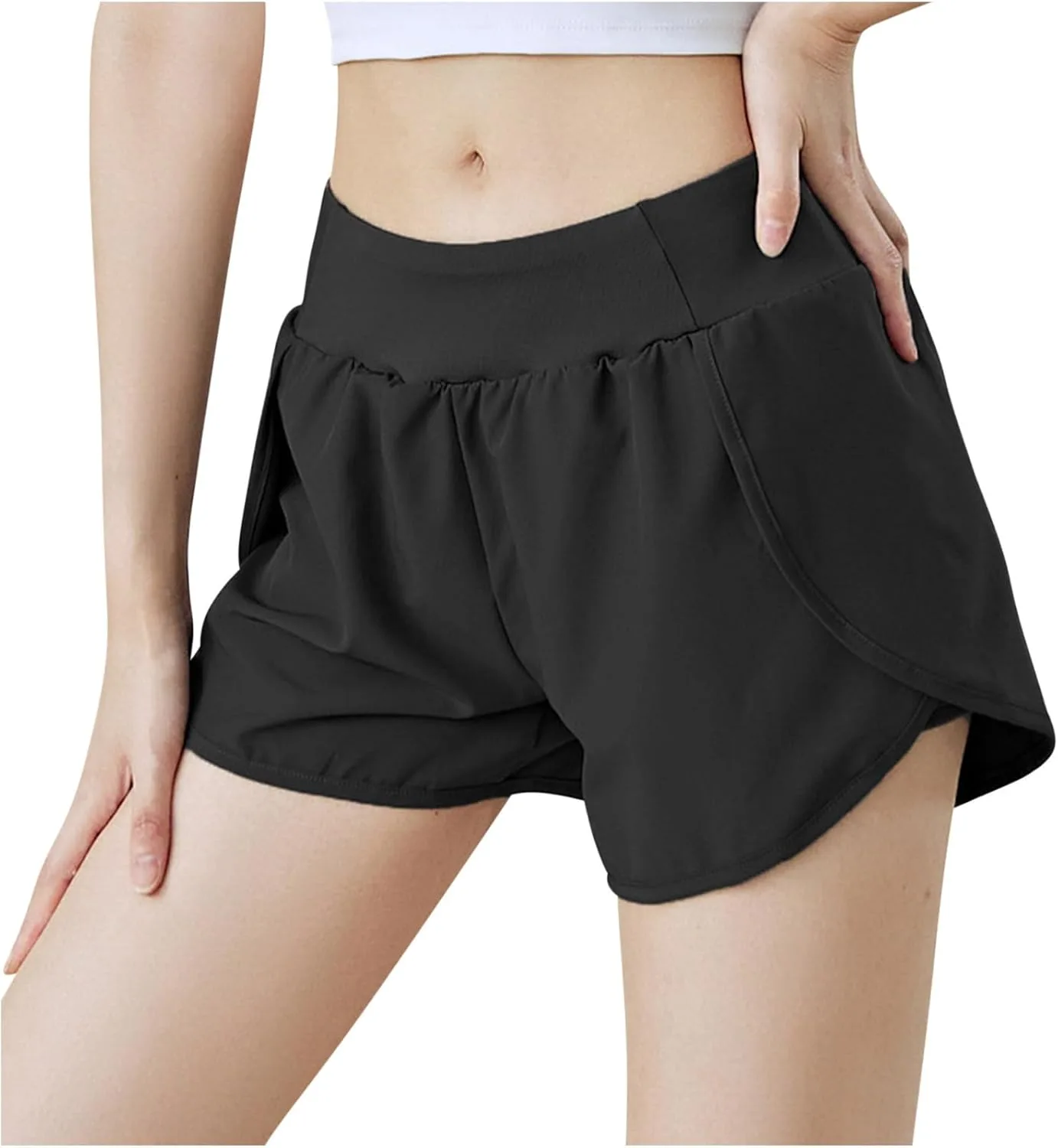 Женские шорты для йоги Fake Two Piece спортивные шорты для фитнеса и бега
Женские шорты для йоги Fake Two Piece спортивные шорты для фитнеса и бега