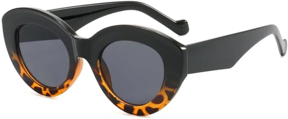 Крупные солнцезащитные очки в толстой оправе «кошачий глаз» для женщин, винтажные черные солнцезащитные очки с защитой от УФ-излучения UV400 LXLHWN, Green
Крупные солнцезащитные очки в толстой оправе «кошачий глаз» для женщин, винтажные черные солнцезащитные очки с защитой от УФ-излучения UV400 LXLHWN, Green