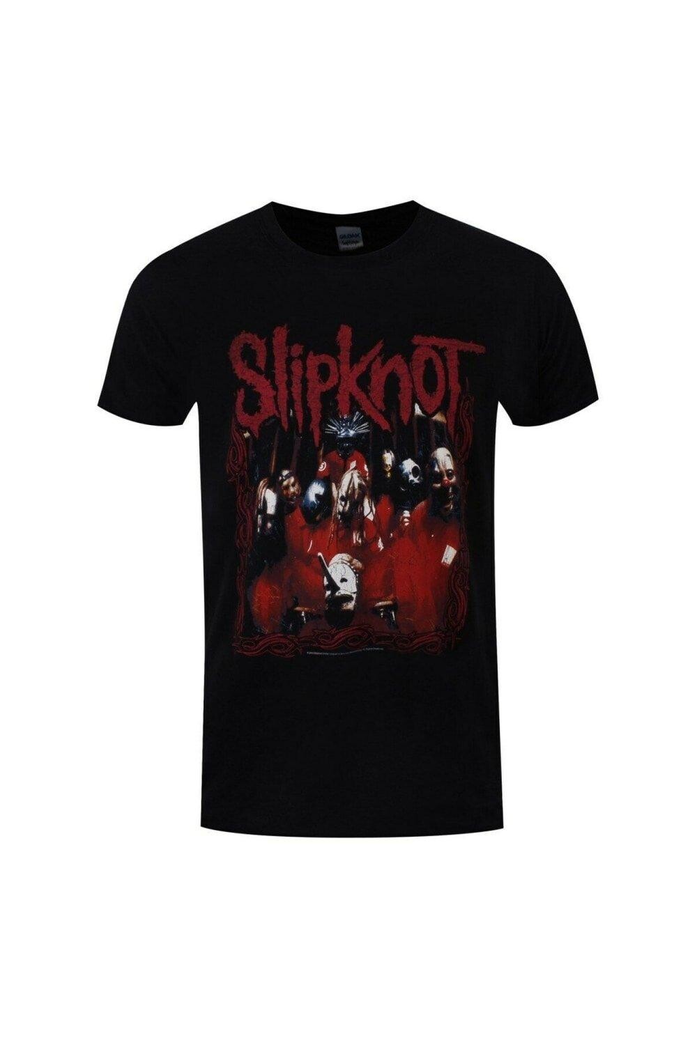 Футболка с полосой в рамке Slipknot, черный
Футболка с полосой в рамке Slipknot, черный