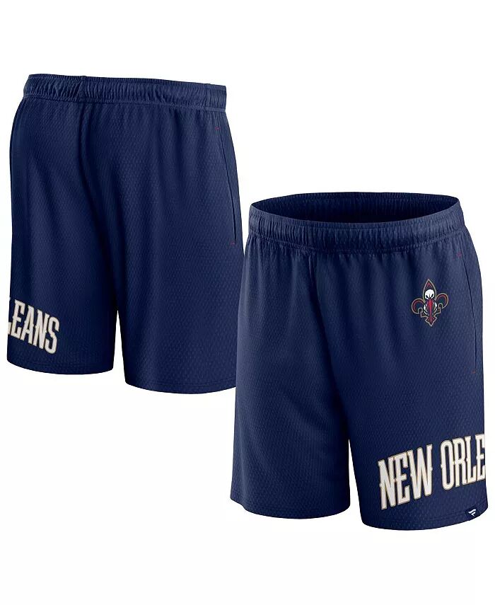 Мужские шорты из сетки для свободного броска New Orleans Pelicans Navy Fanatics
Мужские шорты из сетки для свободного броска New Orleans Pelicans Navy Fanatics