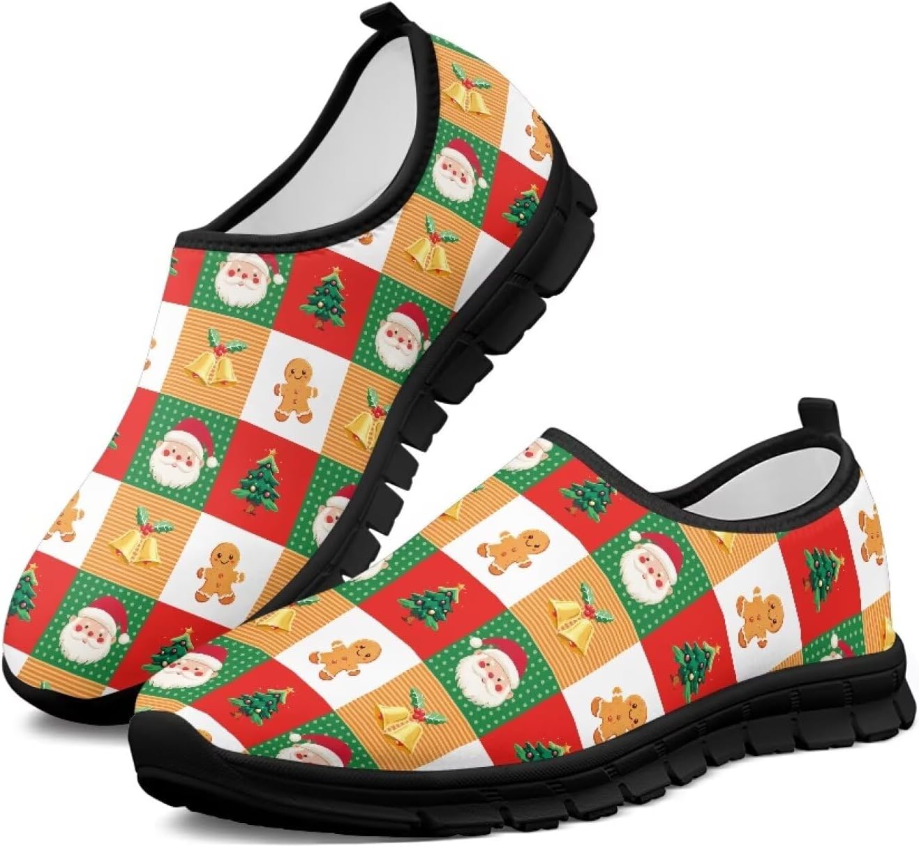 Рождественские кроссовки для женщин для бега по дороге, ходьбы и тенниса, дышащие легкие обувь, подарок для семьи Chririnla, Christmas Plaid
Рождественские кроссовки для женщин для бега по дороге, ходьбы и тенниса, дышащие легкие обувь, подарок для семьи Chririnla, Christmas Plaid