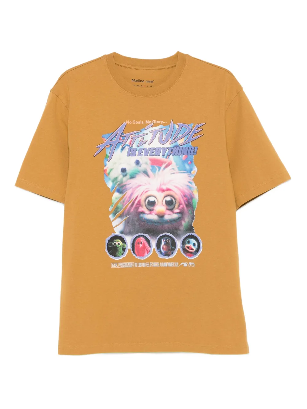 Футболка из хлопка с графическим принтом Martine Rose, коричневый
Футболка из хлопка с графическим принтом Martine Rose, коричневый