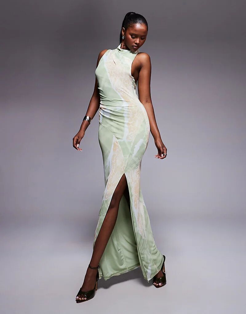 Платье миди с сетчатым принтом и подплечниками ASOS DESIGN со швами и сборками
Платье миди с сетчатым принтом и подплечниками ASOS DESIGN со швами и сборками