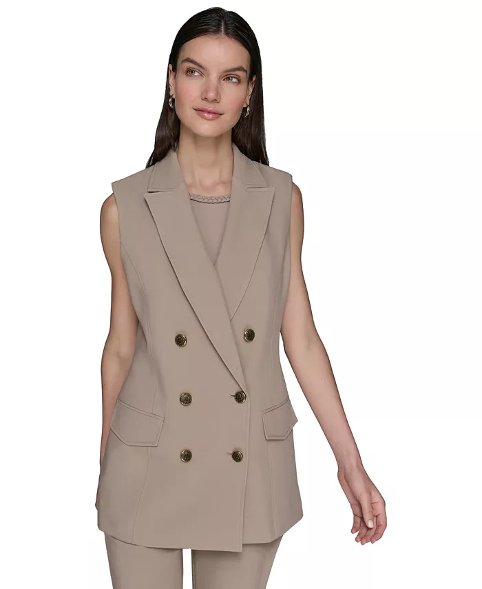 Женский двубортный жилет KARL LAGERFELD PARIS, коричневый
Женский двубортный жилет KARL LAGERFELD PARIS, коричневый