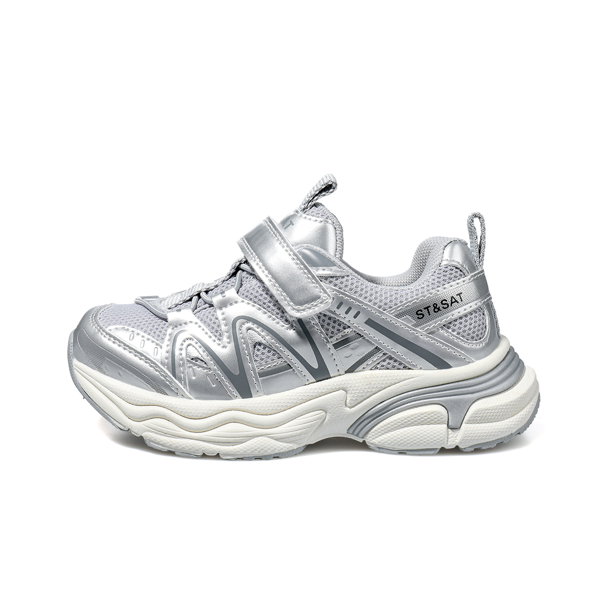 Износостойкая детская обувь для повседневной жизни ST&SAT KIDS, серебряный
Износостойкая детская обувь для повседневной жизни ST&SAT KIDS, серебряный
