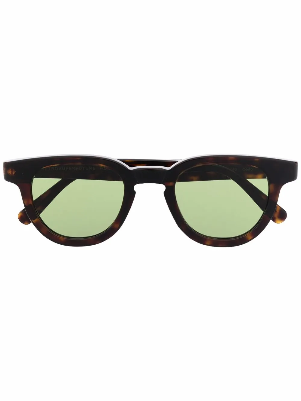 Солнцезащитные очки в круглой оправе черепаховой расцветки Retrosuperfuture, коричневый
Солнцезащитные очки в круглой оправе черепаховой расцветки Retrosuperfuture, коричневый
