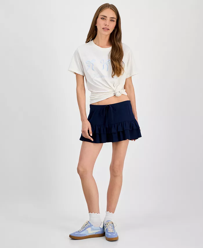 Юношеская плиссированная юбка-шорты Celebrity Pink, синий
Юношеская плиссированная юбка-шорты Celebrity Pink, синий