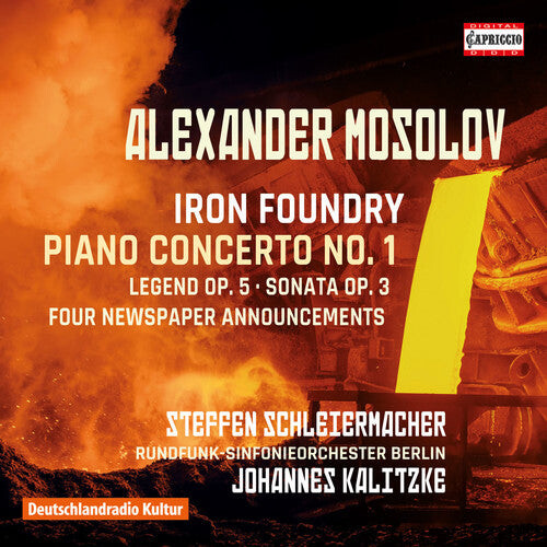 CD диск Mosolov / Schleiermacher / Berlin Radio Symphony: Iron Foundry - Piano Concerto No. 1
CD диск Mosolov / Schleiermacher / Berlin Radio Symphony: Iron Foundry - Piano Concerto No. 1