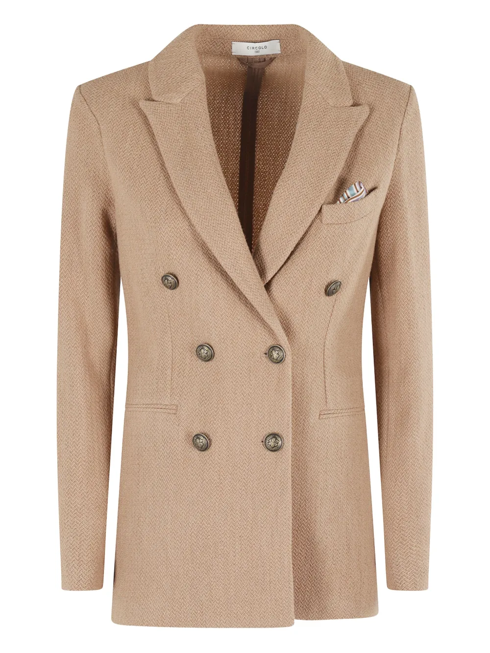 Двубортный блейзер Circolo 1901, коричневый 
Двубортный блейзер Circolo 1901, коричневый