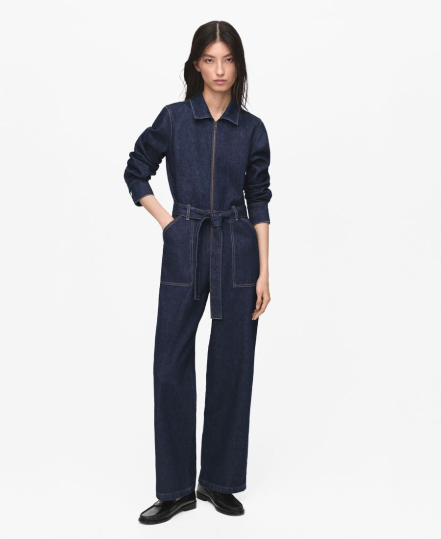 Женский джинсовый комбинезон с поясом MANGO, Open Blue
Женский джинсовый комбинезон с поясом MANGO, Open Blue