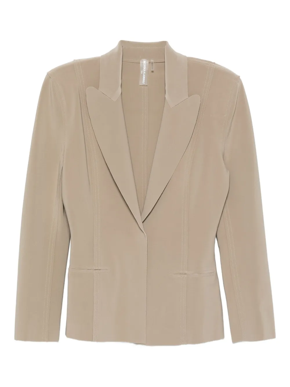 Однобортный пиджак с заостренными лацканами Norma Kamali, нейтральный
Однобортный пиджак с заостренными лацканами Norma Kamali, нейтральный