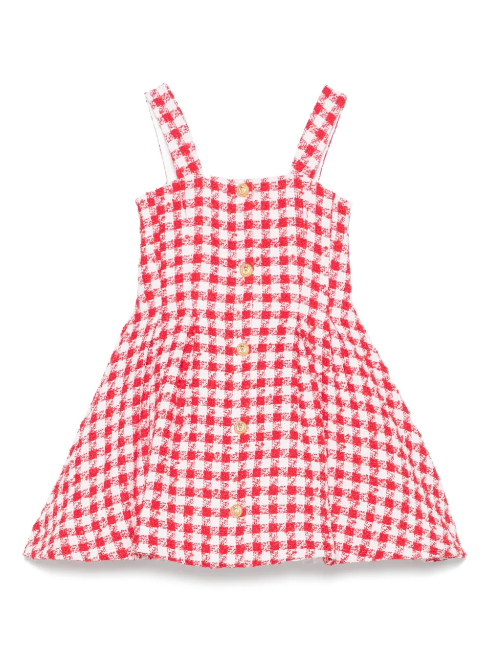 Твидовое платье Balmain Kids, белый 
Твидовое платье Balmain Kids, белый