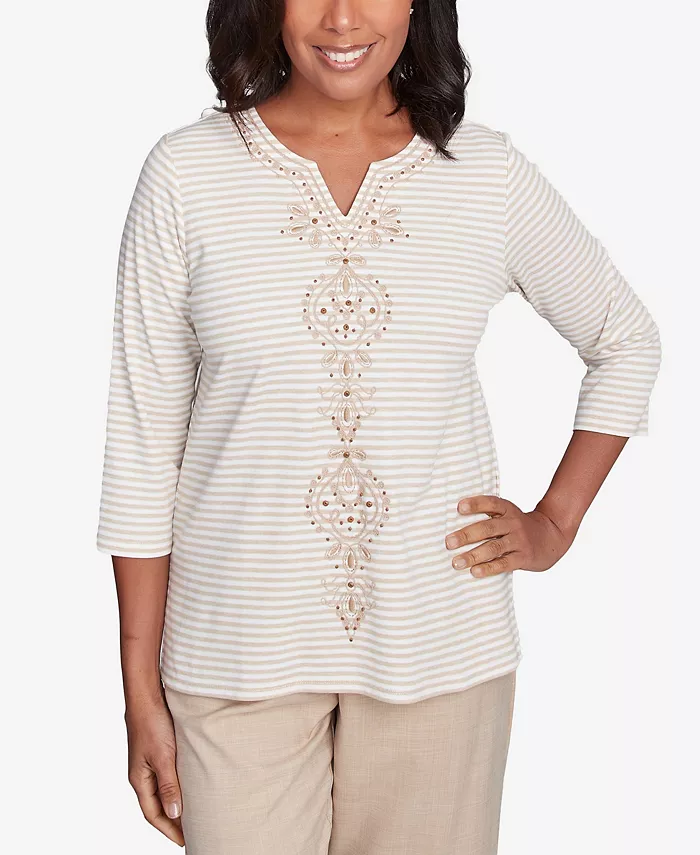 Топ Petite Catalina Island с ярким медальоном в полоску Alfred Dunner, коричневый/бежевый
Топ Petite Catalina Island с ярким медальоном в полоску Alfred Dunner, коричневый/бежевый