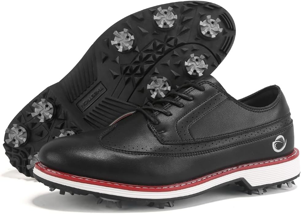 Мужские гольф-ботинки с шипами, классическая обувь для гольфа, мужские кроссовки для ходьбы, размер 7-14 Zakey, черный
Мужские гольф-ботинки с шипами, классическая обувь для гольфа, мужские кроссовки для ходьбы, размер 7-14 Zakey, черный