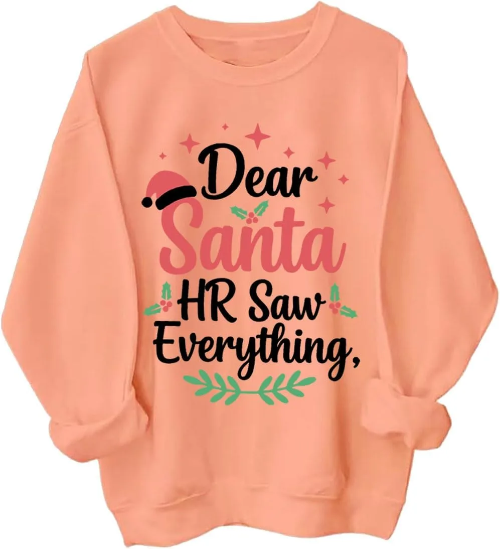 Свитшот Dear Santa HR Saw Everything, смешная толстовка для офисной вечеринки Czbic
Свитшот Dear Santa HR Saw Everything, смешная толстовка для офисной вечеринки Czbic