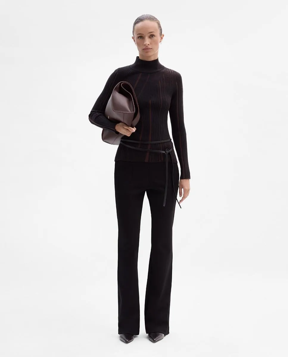 Женские брюки с высокой талией из эластичного твила Simorra, черный
Женские брюки с высокой талией из эластичного твила Simorra, черный