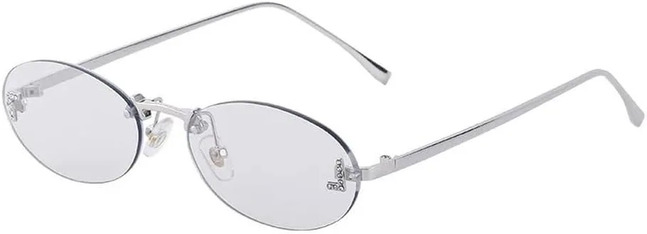 Овальные солнцезащитные очки для женщин в стиле ретро с градиентной металлической оправой без рамки, для мужчин, для активного отдыха и вождения MTZJH, 5
Овальные солнцезащитные очки для женщин в стиле ретро с градиентной металлической оправой без рамки, для мужчин, для активного отдыха и вождения MTZJH, 5