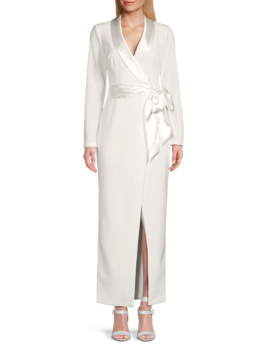 Платье-смокинг с запахом Eliza J, слоновая кость
Платье-смокинг с запахом Eliza J, слоновая кость