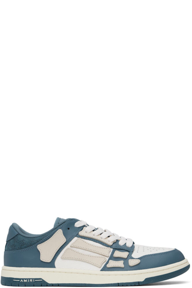 Белые и темно-синие тисненые низкие кроссовки MA Quad Skel Top AMIRI
Белые и темно-синие тисненые низкие кроссовки MA Quad Skel Top AMIRI