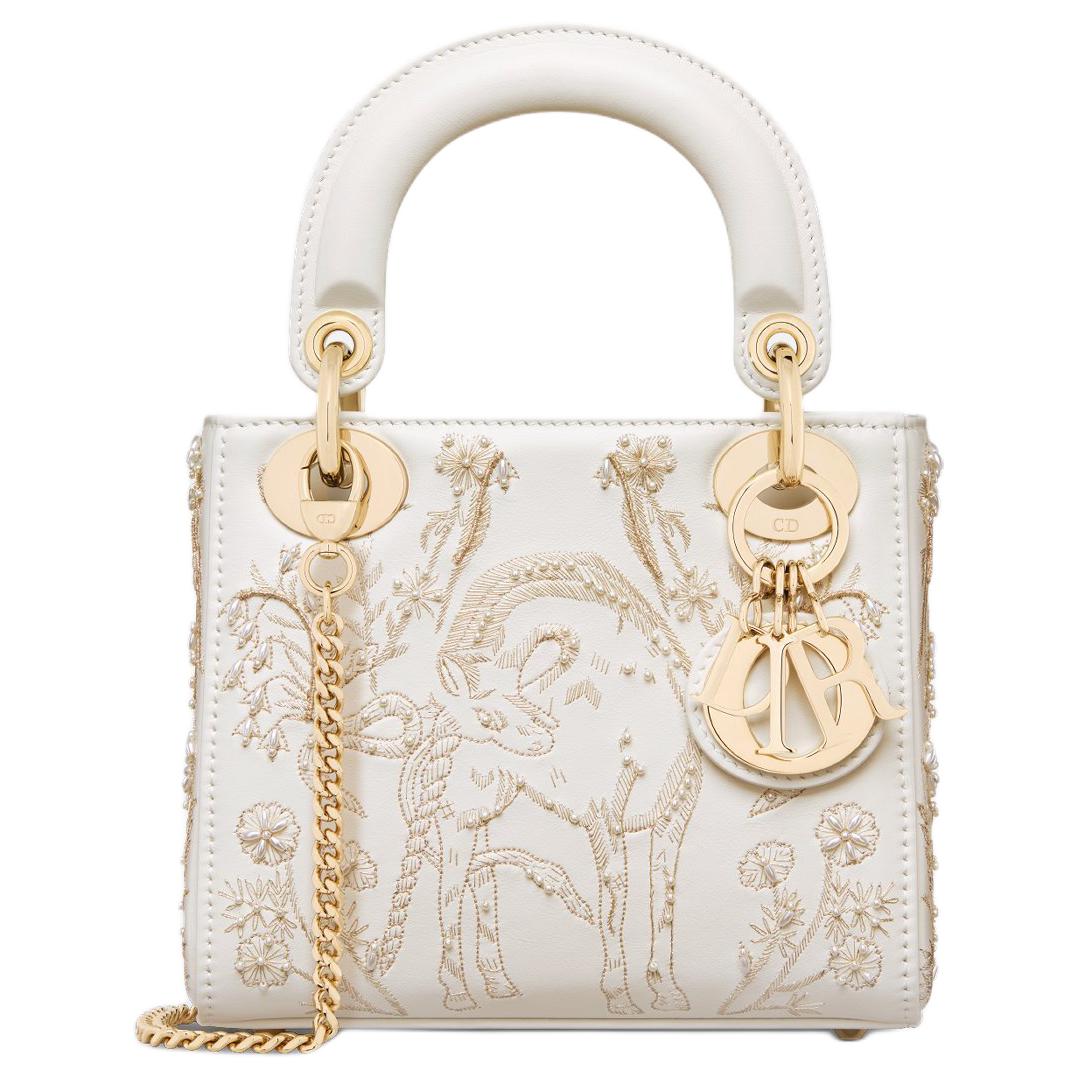 DIOR Женская кожаная сумка через плечо мини молочно-белая
DIOR Женская кожаная сумка через плечо мини молочно-белая