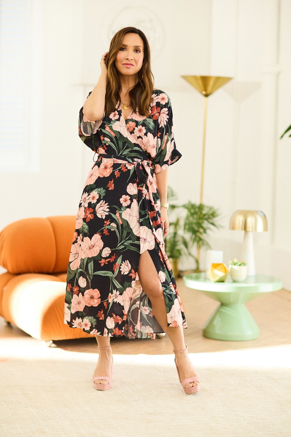 Платье с цветочным запахом Myleene Klass, черный
Платье с цветочным запахом Myleene Klass, черный