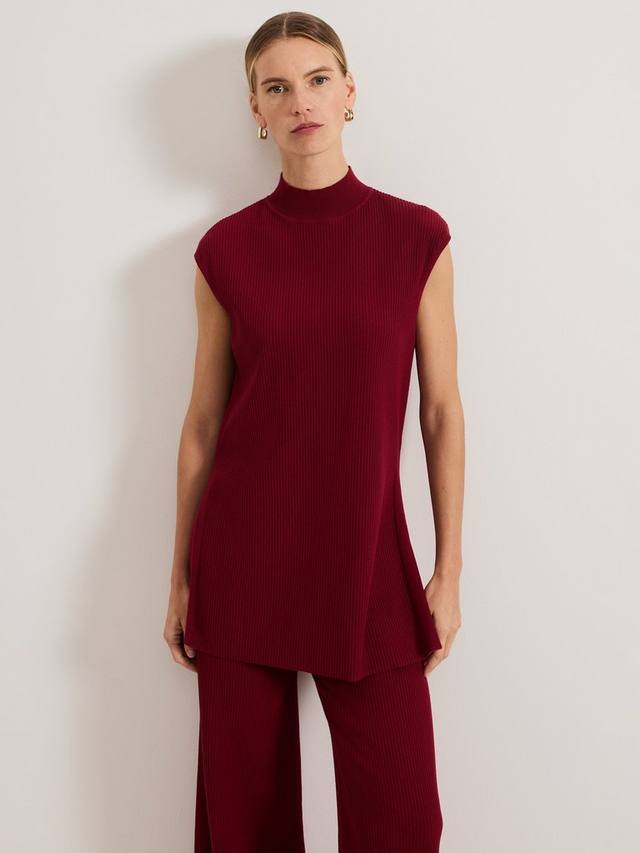 Футболка-туника Lori Ribbed Phase Eight, Burgundy
Футболка-туника Lori Ribbed Phase Eight, Burgundy