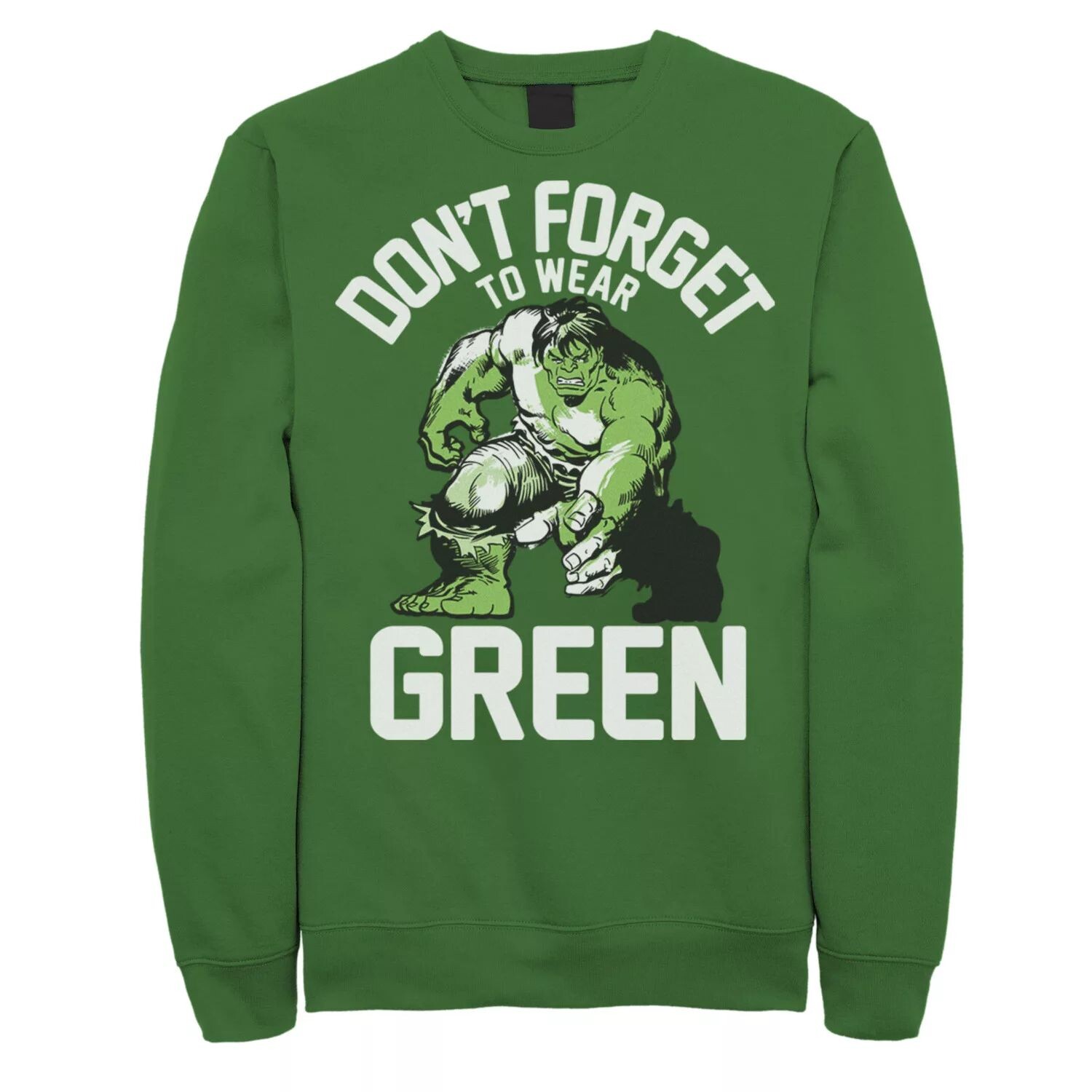 Мужской зеленый свитшот Marvel Hulk Don't Forget St. Paddy's Licensed Character 
Мужской зеленый свитшот Marvel Hulk Don't Forget St. Paddy's Licensed Character