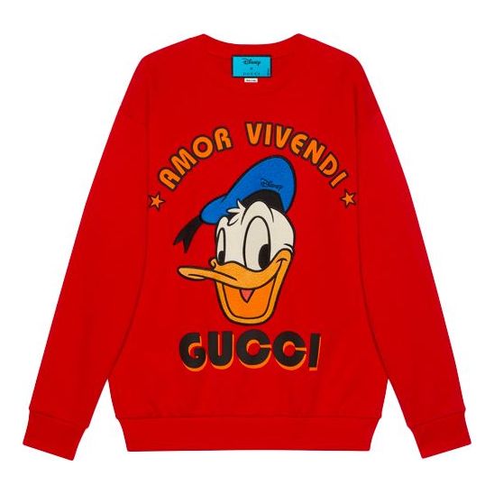 Толстовка x disney ss21 donald duck printed cotton sweatshirt for men red Gucci, красный
Толстовка x disney ss21 donald duck printed cotton sweatshirt for men red Gucci, красный