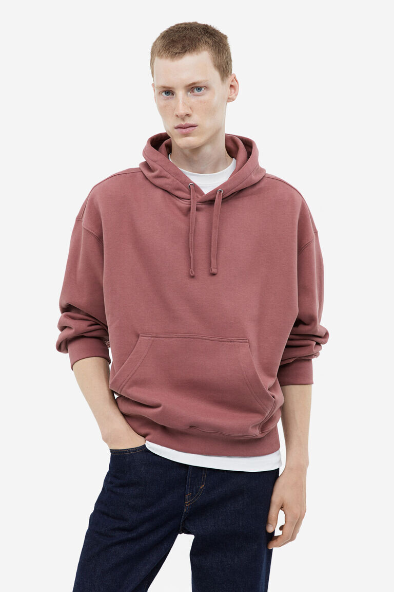 Хлопковая толстовка oversized fit H&M, розовый
Хлопковая толстовка oversized fit H&M, розовый