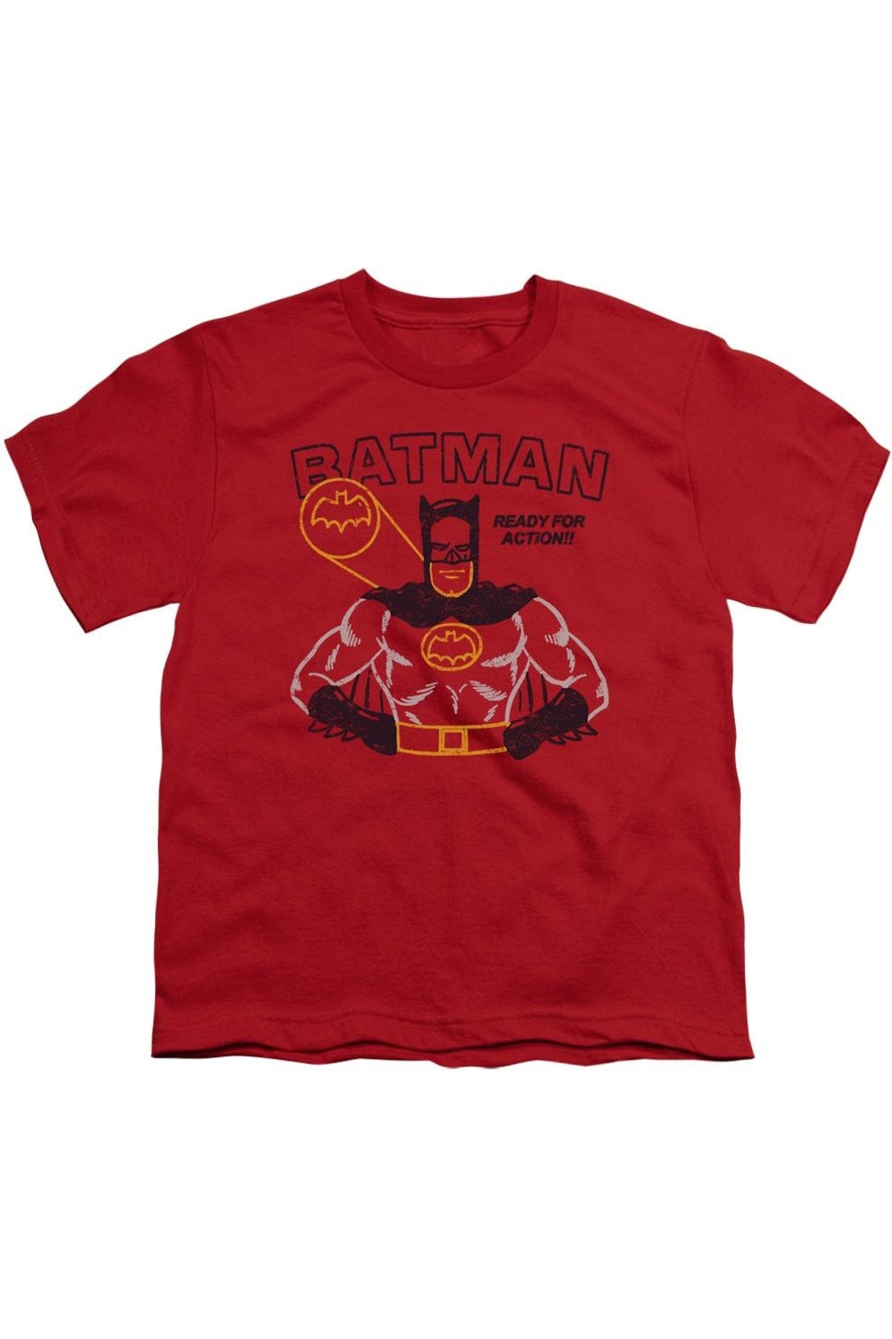 Футболка с коротким рукавом для детей "Batman: Готов к действию" Gildan, красный
Футболка с коротким рукавом для детей "Batman: Готов к действию" Gildan, красный