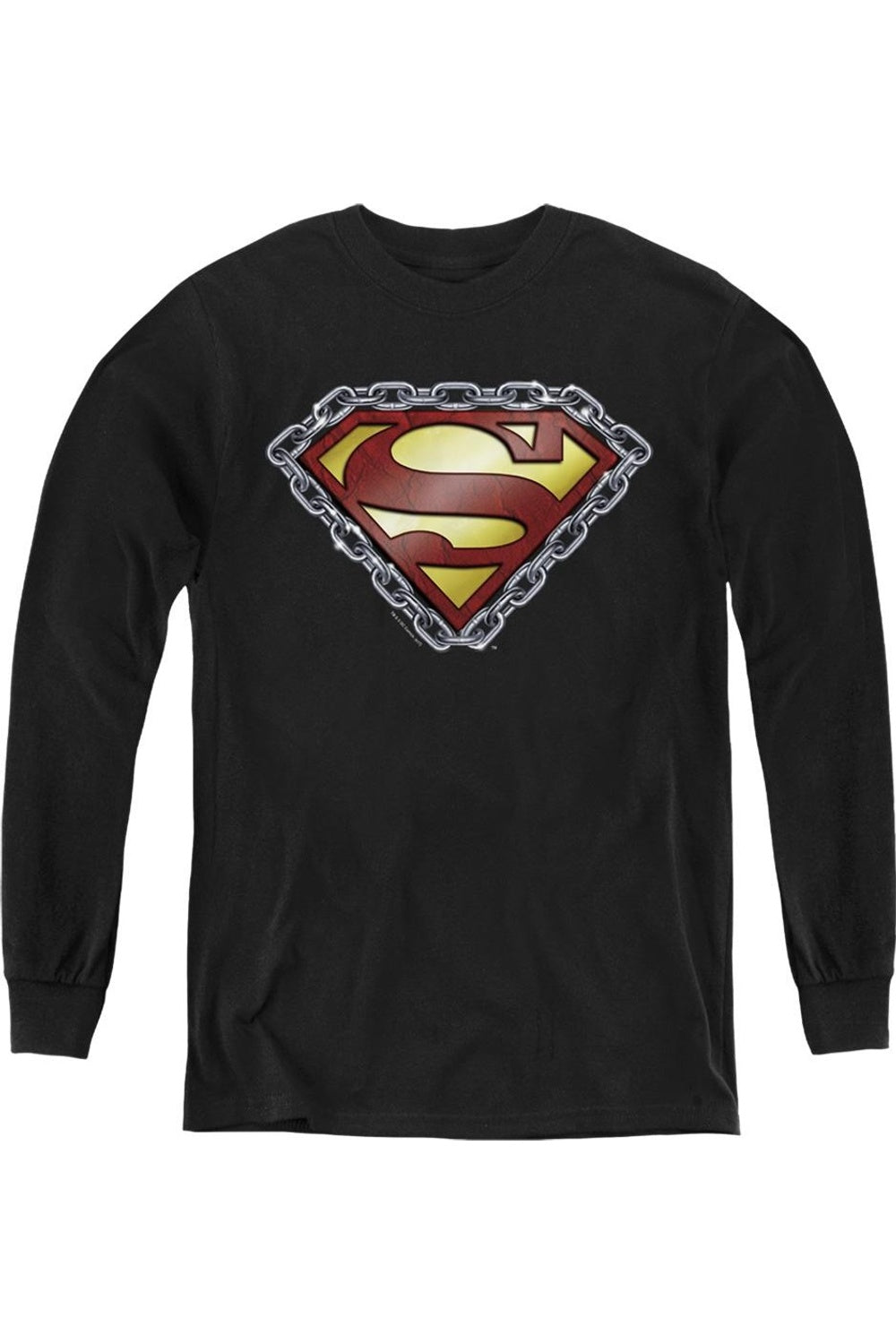 Футболка с длинным рукавом для подростков "Superman Chained Shield" Gildan, черный
Футболка с длинным рукавом для подростков "Superman Chained Shield" Gildan, черный