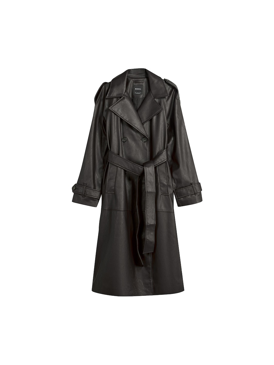 Пальто межсезонное Bershka, черный
Пальто межсезонное Bershka, черный