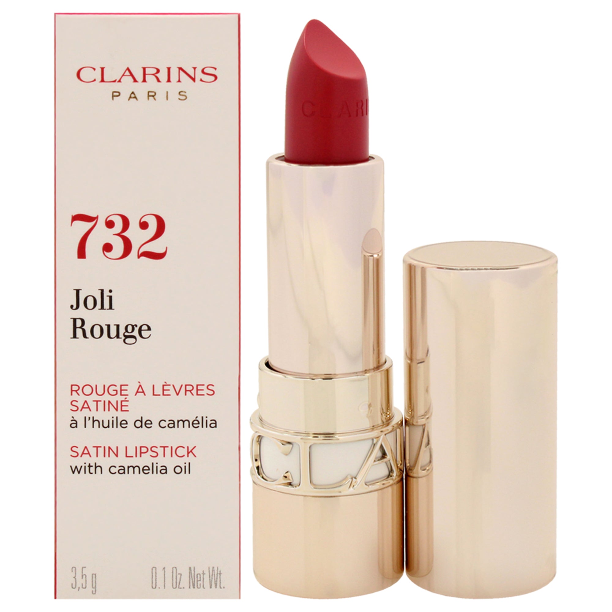 Помада Joli Rouge Satin Lipstick - 732 Grenadine от Clarins для женщин - 0,1 унции, прозрачный
Помада Joli Rouge Satin Lipstick - 732 Grenadine от Clarins для женщин - 0,1 унции, прозрачный