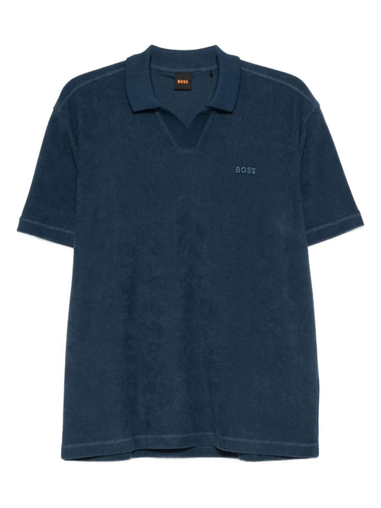 Футболка из хлопка с вышитым логотипом BOSS, синий
Футболка из хлопка с вышитым логотипом BOSS, синий