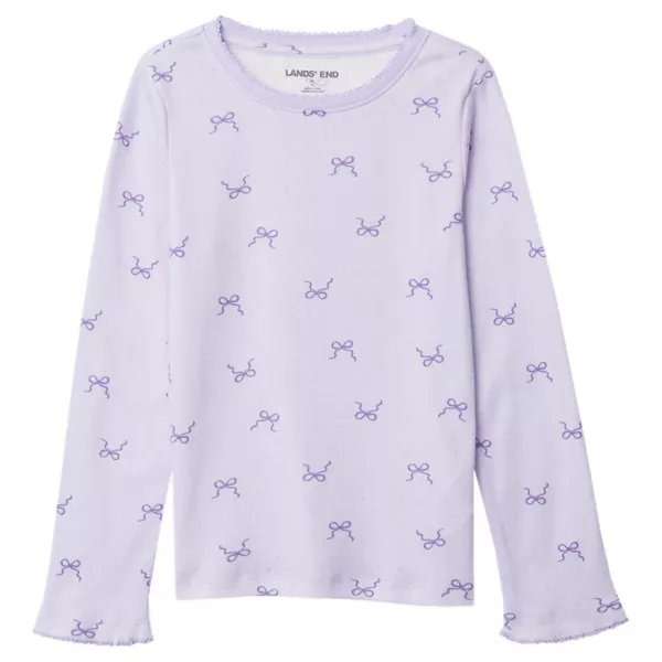 Рубашка с длинными рукавами для девочек 2–16 лет, ажурная трикотажная Lands' End, цвет purple ditsy bows
Рубашка с длинными рукавами для девочек 2–16 лет, ажурная трикотажная Lands' End, цвет purple ditsy bows