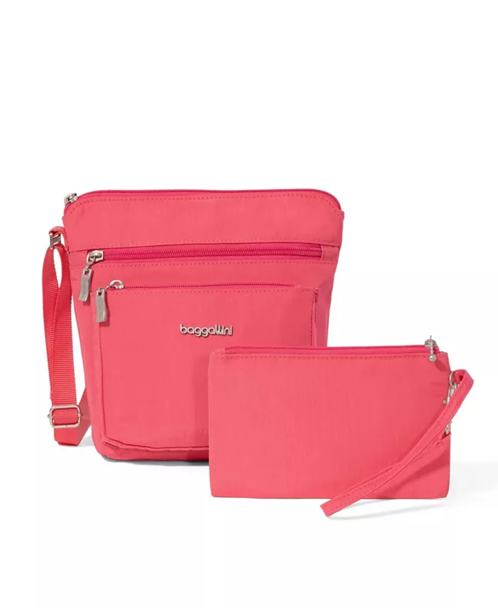 Сумка кросс-боди с карманом и защитой RFID Baggallini, розовый
Сумка кросс-боди с карманом и защитой RFID Baggallini, розовый