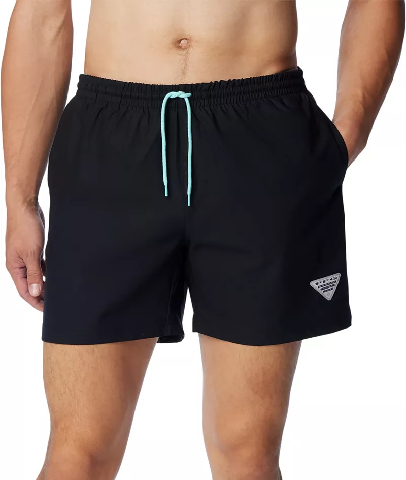 Мужские шорты для плавания Columbia 6 дюймов PFG Rambler с внутренним швом, черный 
Мужские шорты для плавания Columbia 6 дюймов PFG Rambler с внутренним швом, черный