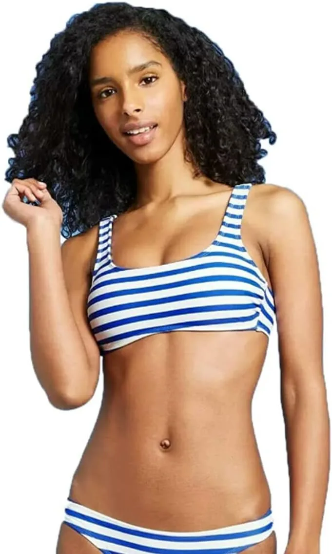 Женский топ-бикини Bralette в синюю полоску Xhilaration
Женский топ-бикини Bralette в синюю полоску Xhilaration