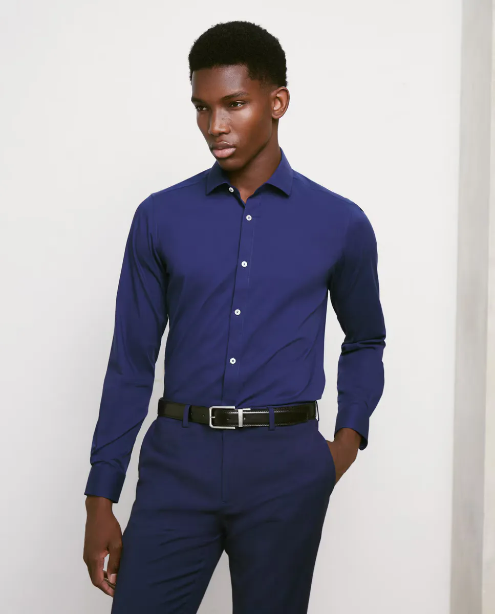 Очень эластичная однотонная рубашка Easy Wear, темно-синий
Очень эластичная однотонная рубашка Easy Wear, темно-синий