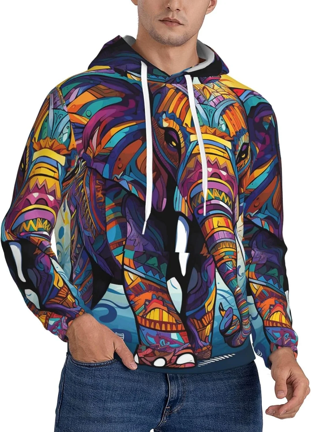 Мужская флисовая толстовка с капюшоном и карманом FHEBNDS
Мужская флисовая толстовка с капюшоном и карманом FHEBNDS