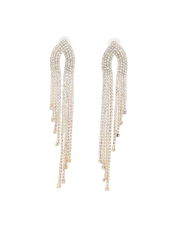 Женские серебряные серьги-подвески с блестками Sohi, silver
Женские серебряные серьги-подвески с блестками Sohi, silver