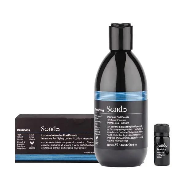 Набор от выпадения волос: шампунь, 250 мл + лечение, 10x6 мл Sendo Densifying
Набор от выпадения волос: шампунь, 250 мл + лечение, 10x6 мл Sendo Densifying