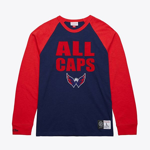 Мужская футболка с длинным рукавом Washington Capitals Legendary Slub Raglan в сине-красном цвете Mitchell & Ness
Мужская футболка с длинным рукавом Washington Capitals Legendary Slub Raglan в сине-красном цвете Mitchell & Ness