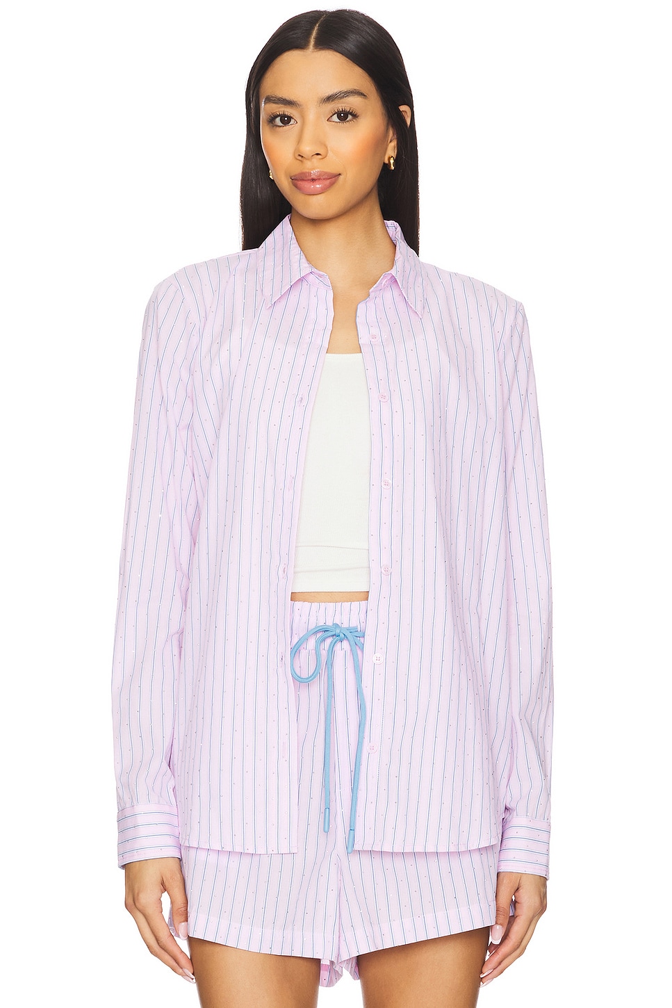 Легкая блестящая рубашка-бойфренд Le Superbe, pink shine
Легкая блестящая рубашка-бойфренд Le Superbe, pink shine