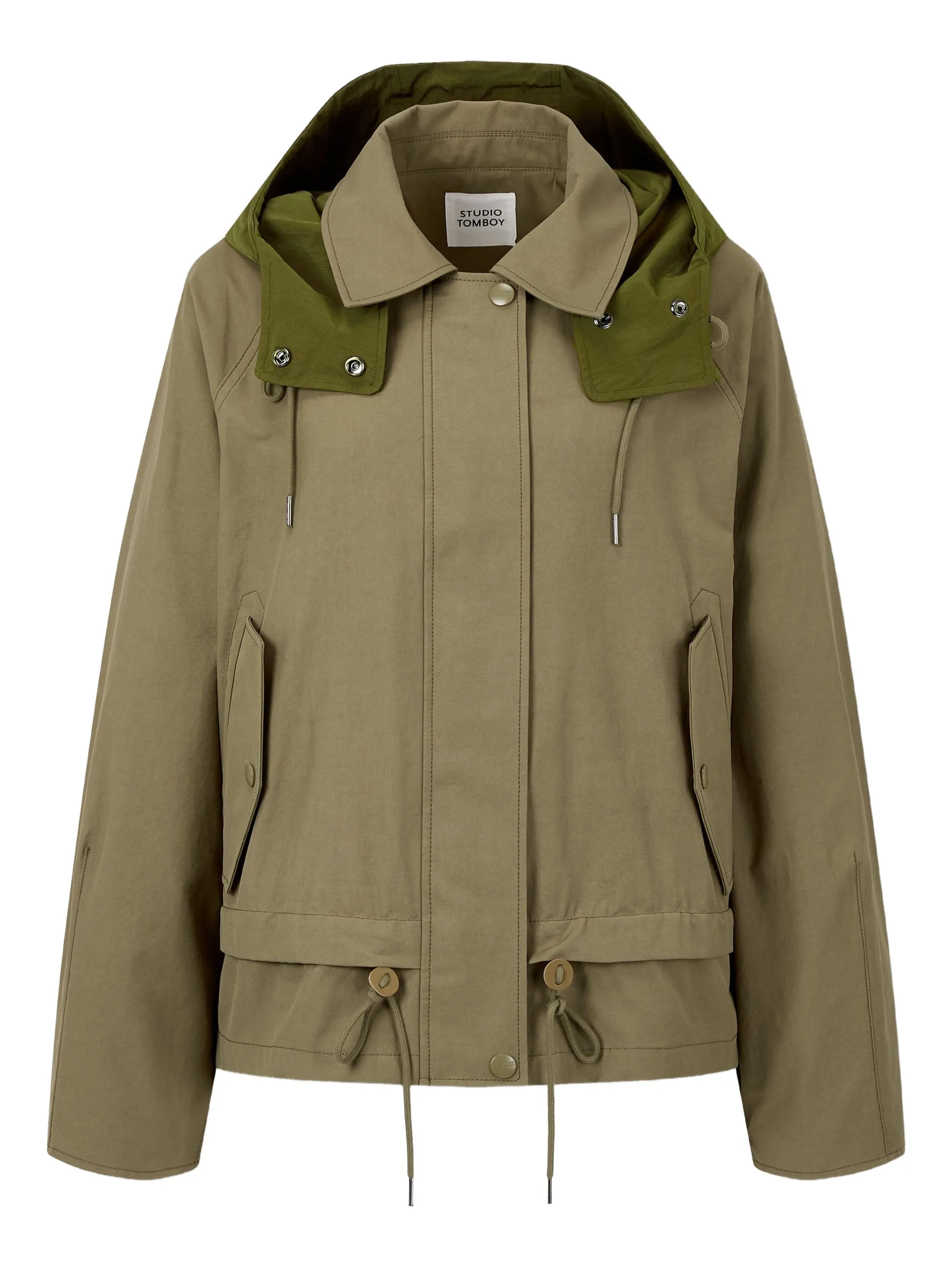 Многослойная куртка с капюшоном Studio Tomboy, зеленый
Многослойная куртка с капюшоном Studio Tomboy, зеленый