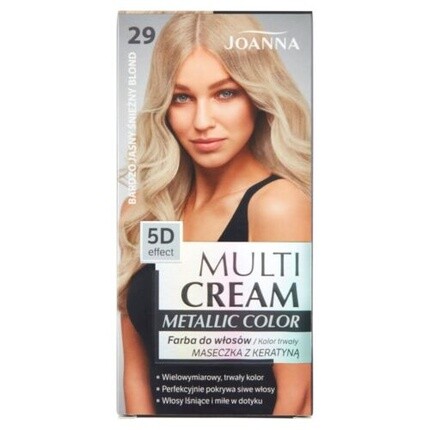Краска для волос Joanna Multi Cream Metallic Color 29 Very Light, New1
Краска для волос Joanna Multi Cream Metallic Color 29 Very Light, New1