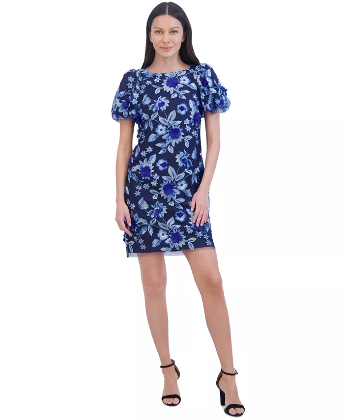 Женское облегающее платье с вышивкой цветочным узором и рукавами-фонариками Eliza J, синий
Женское облегающее платье с вышивкой цветочным узором и рукавами-фонариками Eliza J, синий