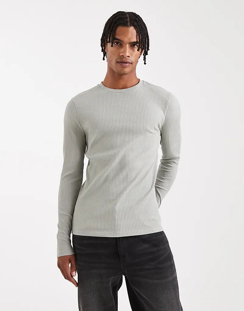 Футболка ASOS DESIGN суперплотная, облегающая, с длинными рукавами, светло-зеленого цвета в рубчик
Футболка ASOS DESIGN суперплотная, облегающая, с длинными рукавами, светло-зеленого цвета в рубчик